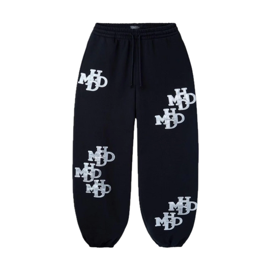 Happy Memories Don't Die HMDD Scrunch Patch Sweatpants Black